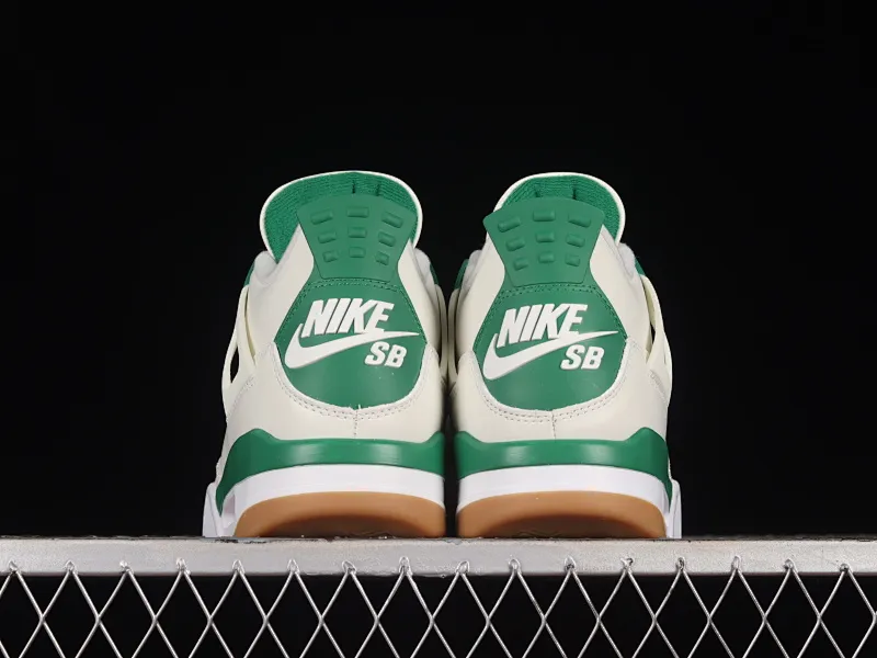 All categories Air Jordan Jordan series basketball shoes Air Jordan 4 pure original version Nk SB x Air Jordan 4 "Pine Green" AJ4 Joe 4 joint white green DR5415-103